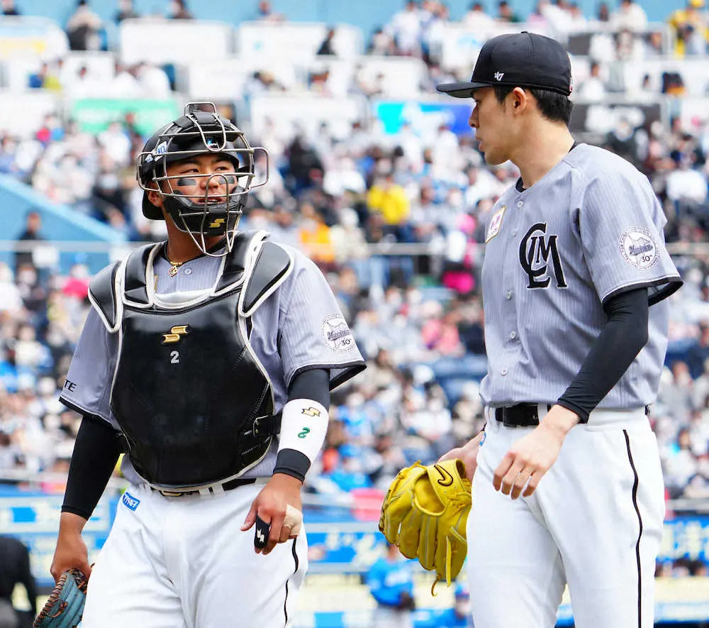 【画像・写真】ロッテ・松川、再び朗希好リード「テンポ良く」打者に考える時間与えない配球意識