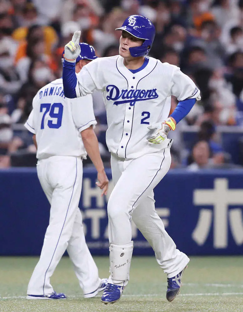 【画像・写真】中日・石川昂　菅野から本拠バンテリンD初アーチも空砲「次は勝つ試合で打ちたい」