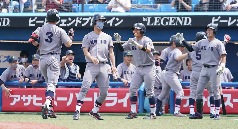 【画像・写真】慶大・広瀬“狙い通り”逆転V3ラン　リーグ戦通算8本目「真っすぐがくるだろうと」