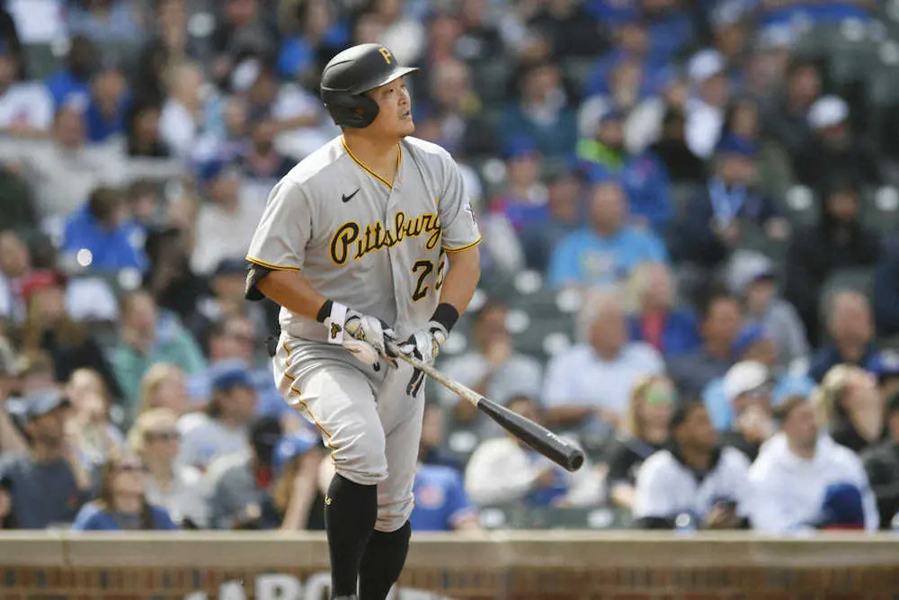 【画像・写真】パイレーツ・筒香、今季初の5番で1安打1打点「いい感覚で振れている」