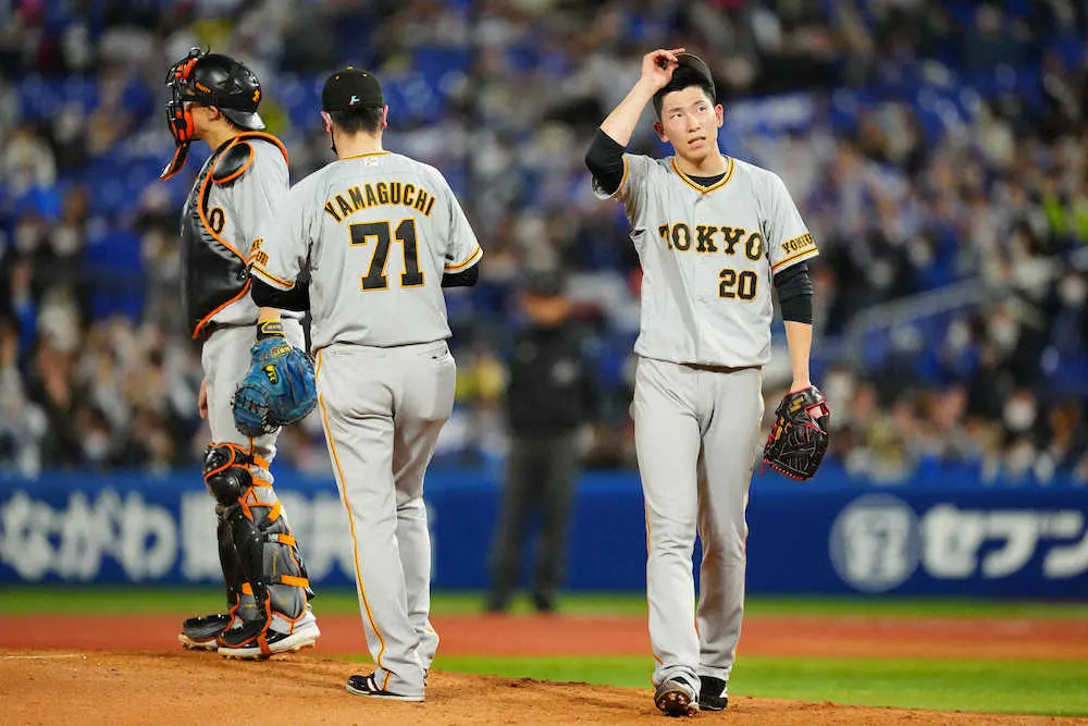 【画像・写真】巨人・戸郷が今季最短5回途中5失点KO　4回までわずか1安打の好投も突如崩れる