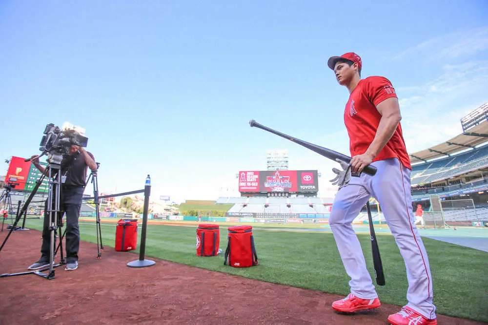 【画像・写真】エンゼルス・大谷　休養打診も志願の出場で1安打 今季初フリー打撃では140メートル特大弾