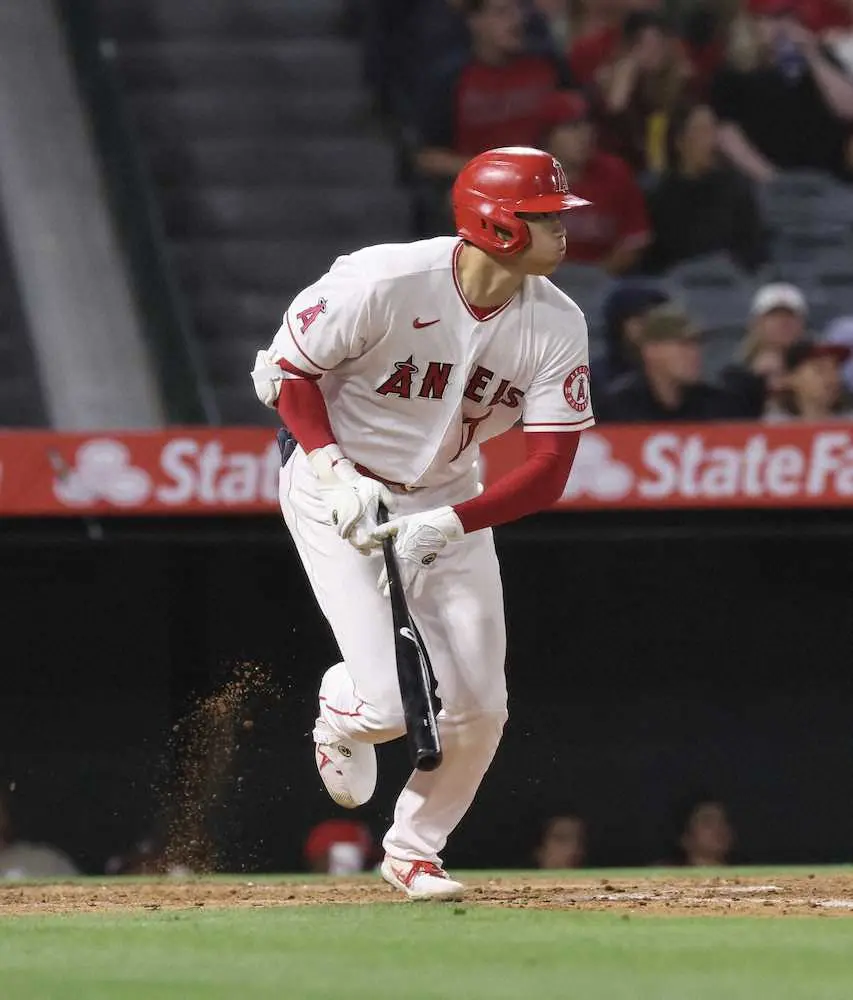 【画像・写真】大谷翔平　初回に2ラン被弾も味方打線逆転！2～5回は無失点で降板、打では先発登板で初の3安打