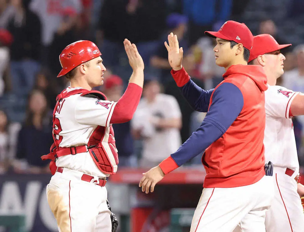 【画像・写真】女房役・スタッシ　大谷の投球を分析「打ち取るためのさまざまな方法を持っている。きょうは直球が…」