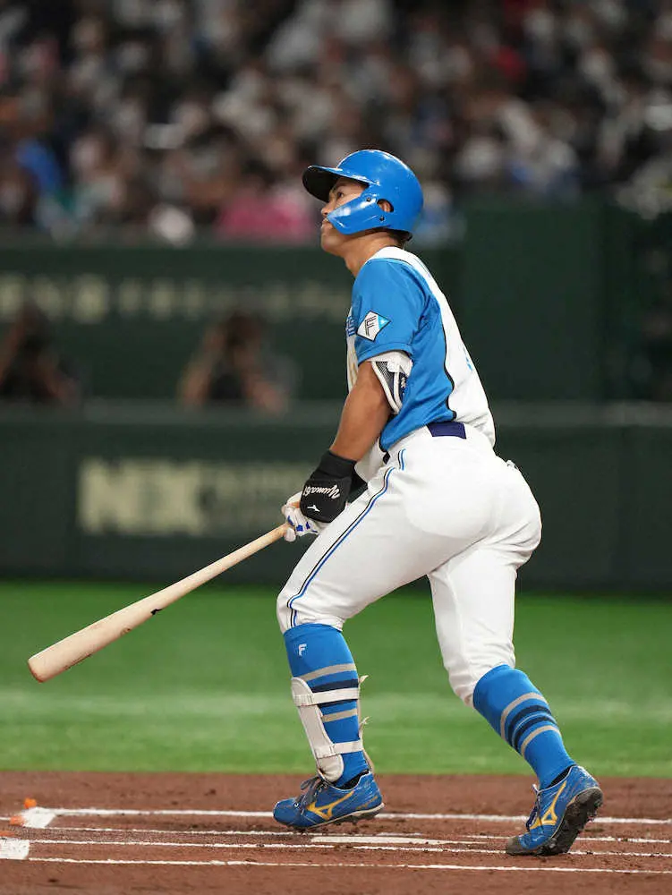 【画像・写真】日本ハム・今川　「執念」の2試合連続4号先制2ラン　ビッグボス采配的中！