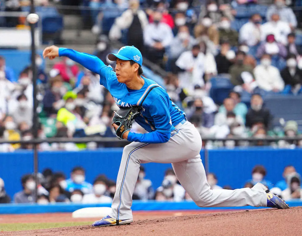 【画像・写真】日本ハム・杉浦　577日ぶり勝利に感謝の笑顔「梅林がうまくリードしてくれて、野手にも助けられた」