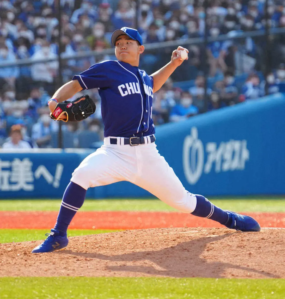 【画像・写真】中日・小笠原　パワーアップして帰ってきた　コロナから復帰戦で今季初勝利「野手に助けてもらった」