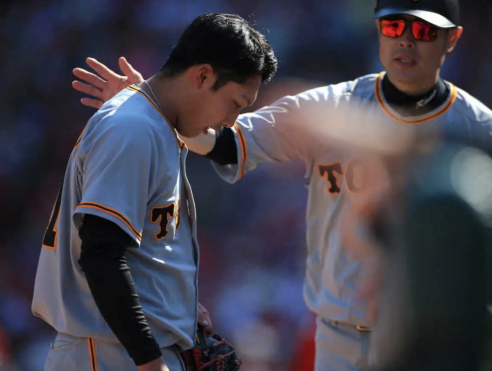 【画像・写真】がっくり巨人4連敗…赤星に「3球勝負」の落とし穴　炎上4回途中12失点で2軍降格