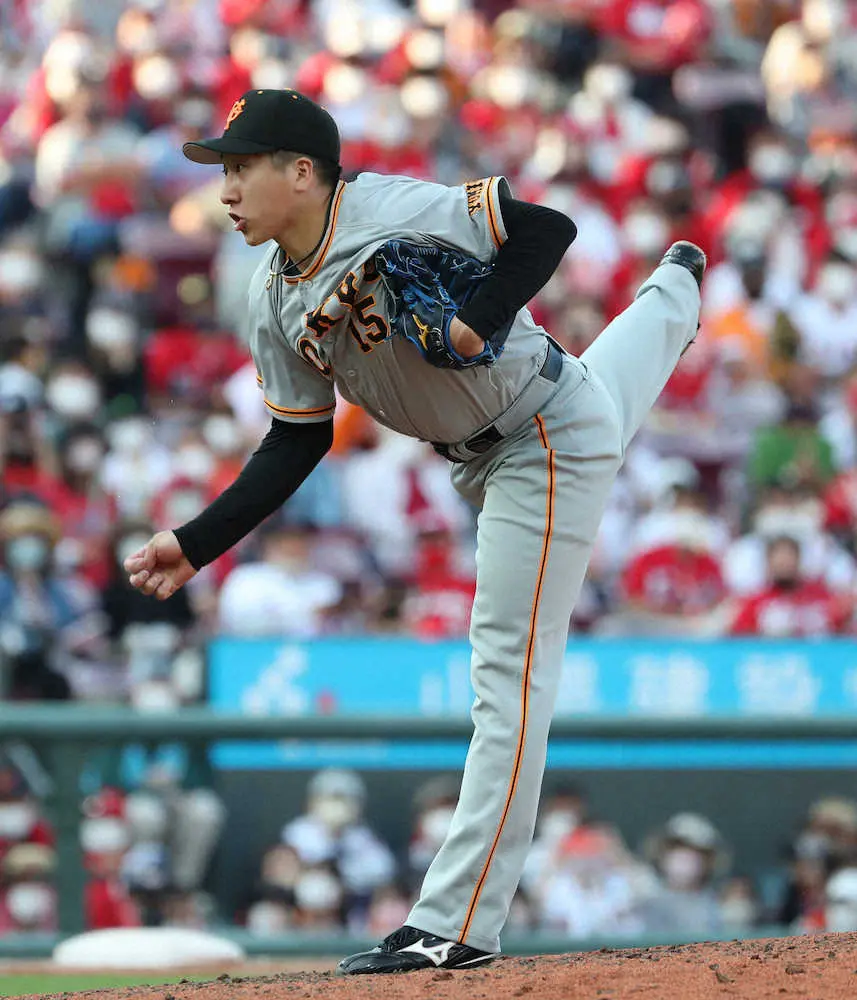 【画像・写真】巨人・大勢　お待たせ！2週間ぶり、両リーグ単独トップ12セーブ　MAX156キロで鯉料理