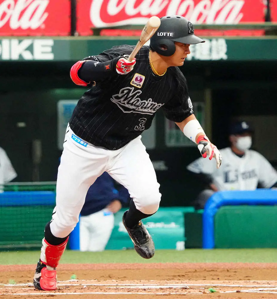 【画像・写真】ロッテ連敗止めた！先制打の佐藤都は今季3試合目の4番起用で3戦全勝「プレッシャーかけないで」