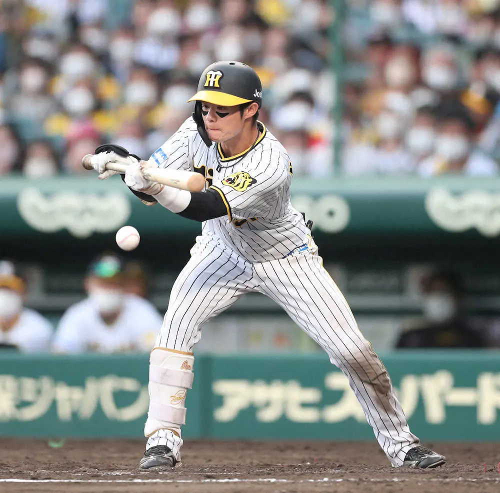 【画像・写真】阪神・中野　劇勝アシスト！3、5回は安打で好機広げ9回は犠打「クリーンアップに良い形でつなげた」