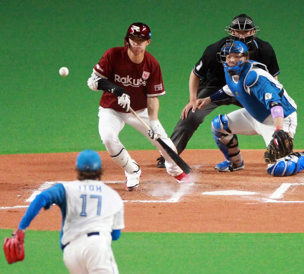 【画像・写真】楽天　2者連続スクイズの奇襲で7連勝　リーグ最速20勝到達　貯金14で首位快走