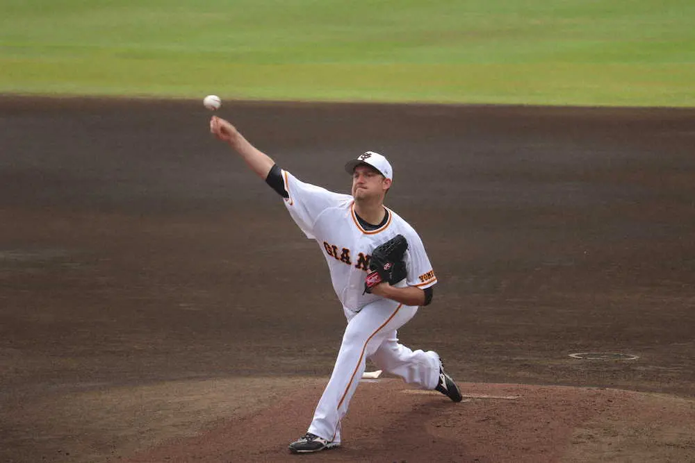 【画像・写真】巨人新外国人アンドリース　再来日後初のシート打撃で好感触　「一日も早く一軍のマウンドに」