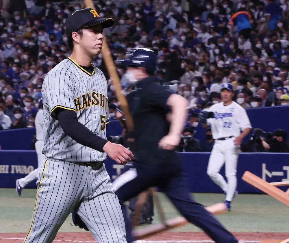 【画像・写真】阪神・青柳も負けてない！　9回まで大野雄に完全投球食らうも延長戦へ