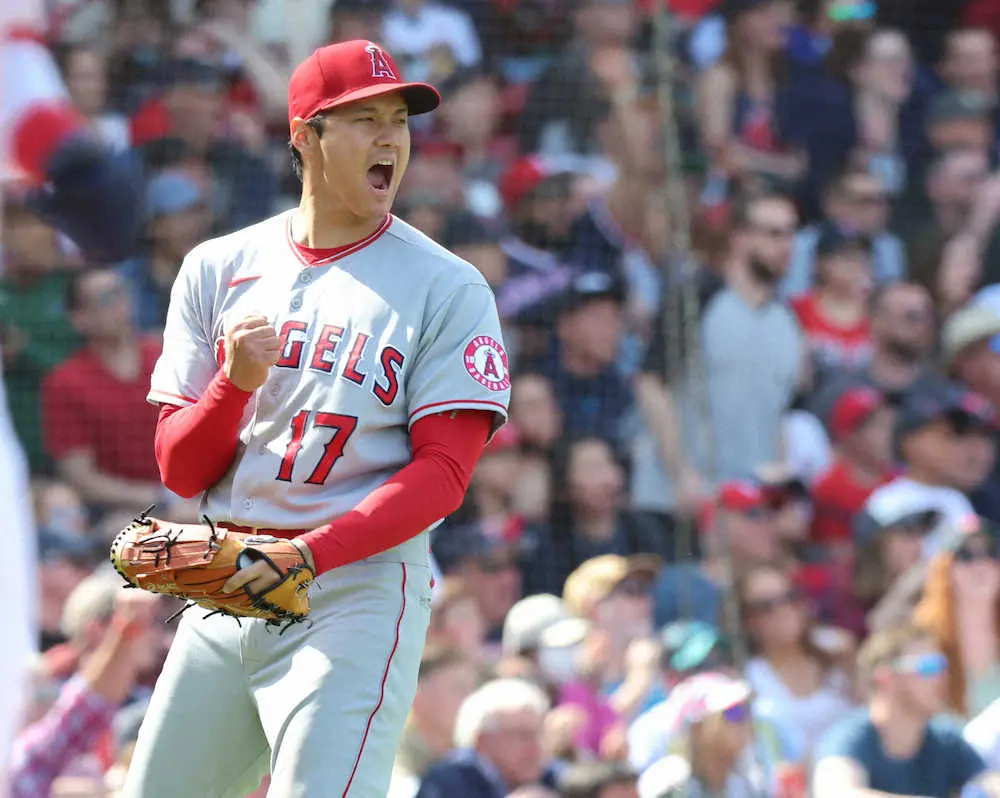 【画像・写真】二刀流の聖地でエンゼルス・大谷　吠えまくり3勝!声は「自然にでますね」