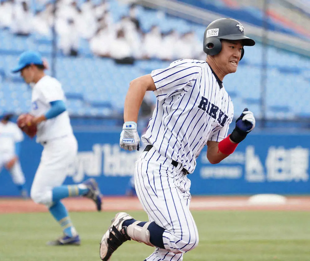 【画像・写真】立大が東大に先勝　代打・柴田颯が勝ち越し2点打　東京六大学野球