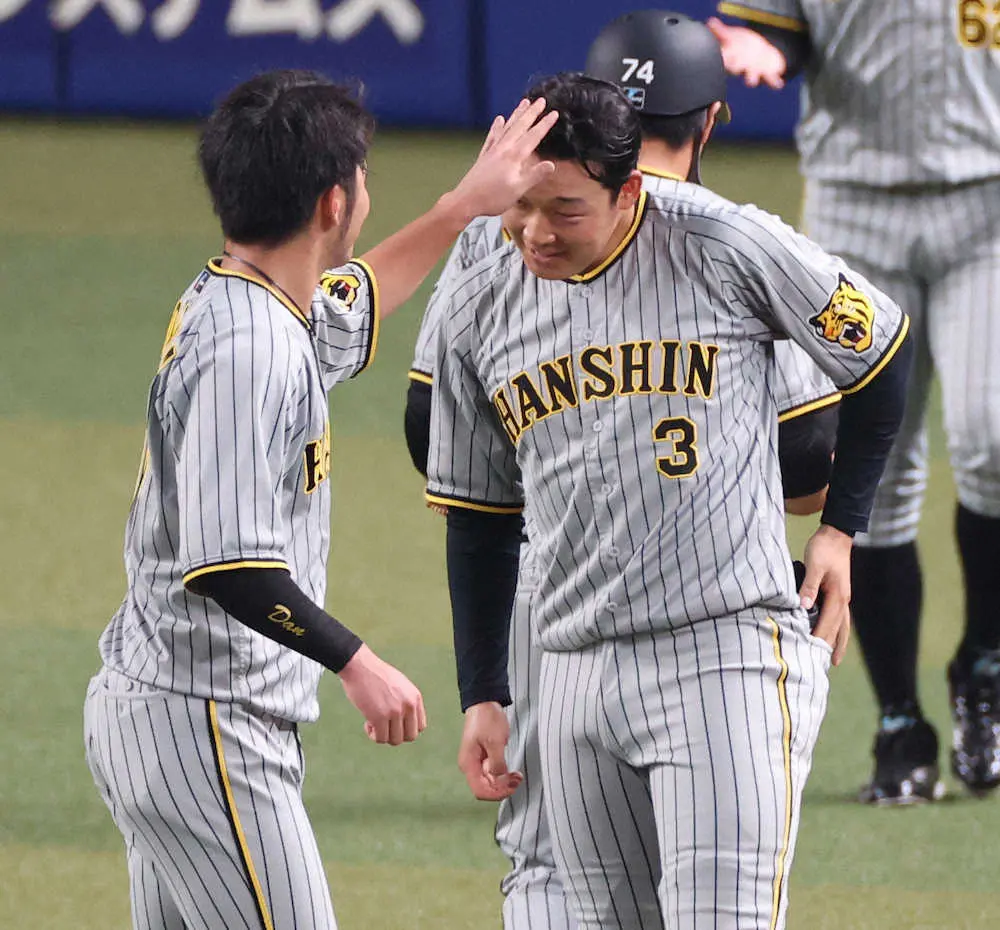 【画像・写真】4番外れた阪神・大山　20打席ぶり安打が同点打　「どんな形でもランナーを返す気持ちで打った」と手応え