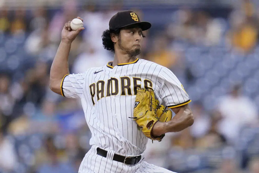 【画像・写真】パドレス・ダルビッシュ　多彩変化球軸に7回2失点で3勝目！今季自己最速158キロも出た