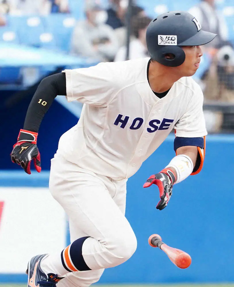 【画像・写真】今秋ドラフト候補の法大・斉藤大　同点ソロ＆決勝打！明大に先勝