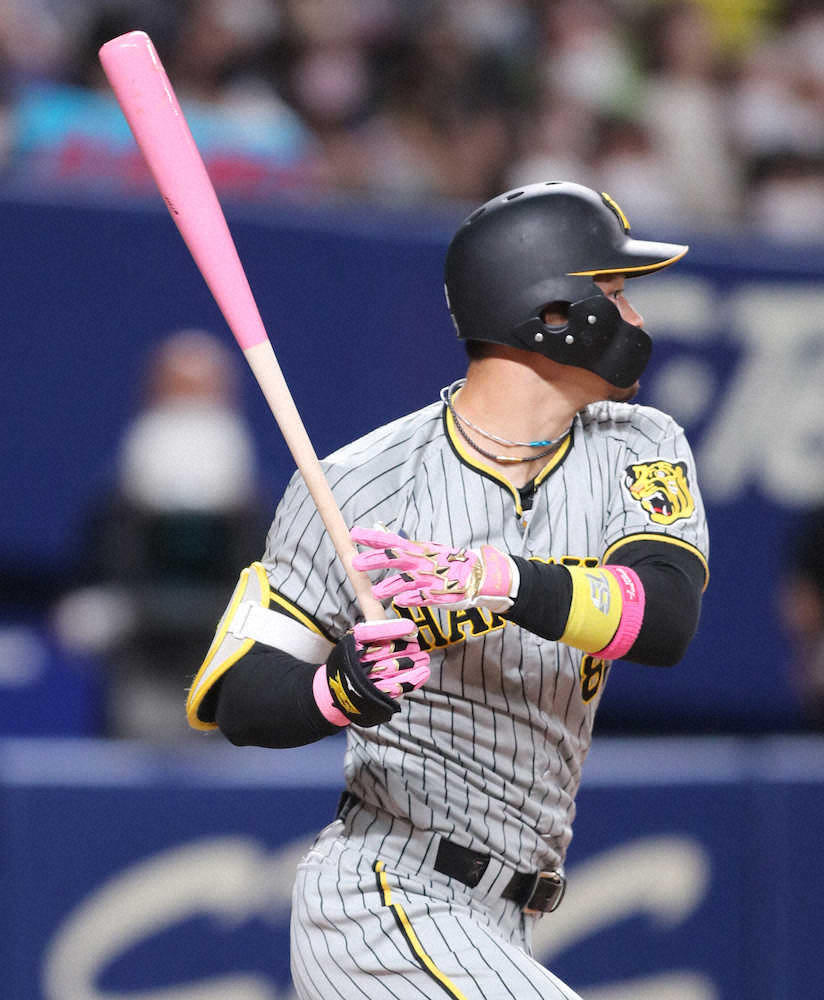 阪神 佐藤輝 追い込まれても大丈夫 2ストライク後からしぶとく3戦ぶりマルチ つなぐ意識で スポニチ Sponichi Annex 野球