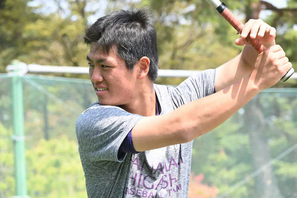 【画像・写真】【スポニチスカウト部（12）】花巻東・田代旭　広角に長打生み出す「ねじれ」