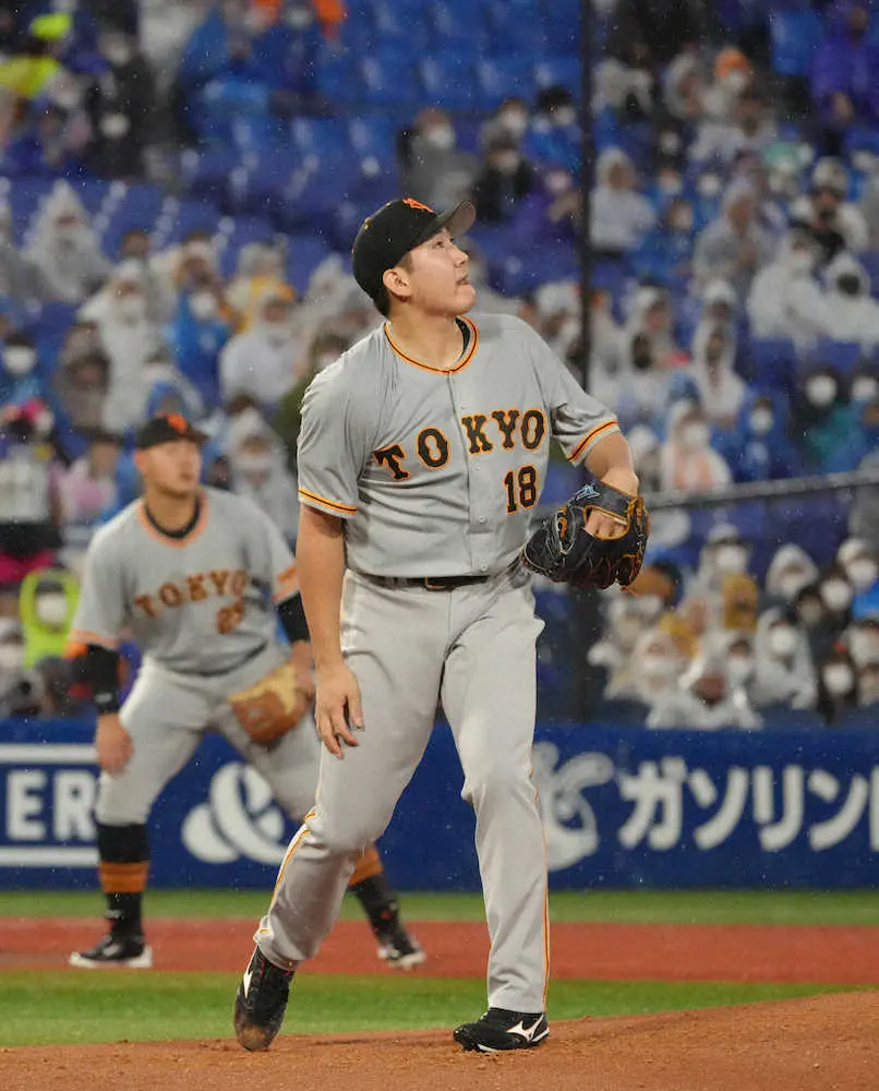 【画像・写真】巨人・菅野　中12日の復帰戦も開始4球で先制許す　打ち取った当たりが二塁打になる不運
