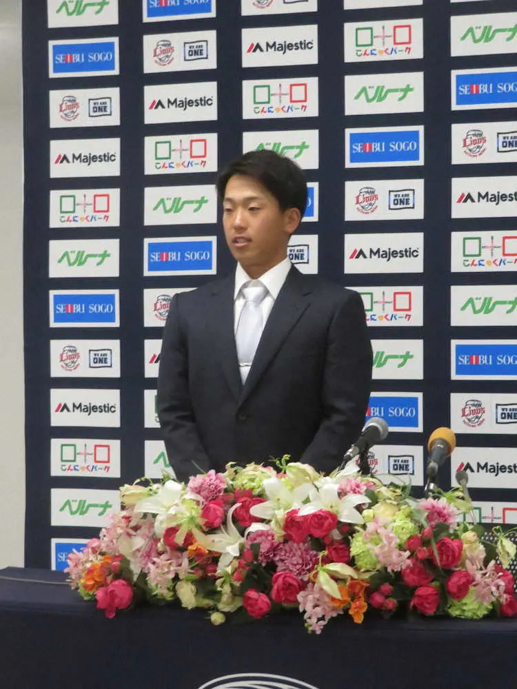 【画像・写真】西武　俊足のルーキー内野手・滝沢を支配下登録　背番号「62」　渡辺GM「1軍で守れる守備力」