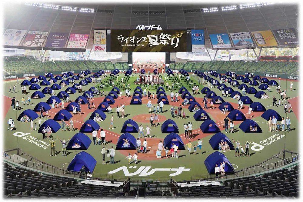 【画像・写真】西武が「夏祭り企画」開催　7月16～18日に本拠地で射的、屋台、盆踊り、丸太切り、キャンプなど満載