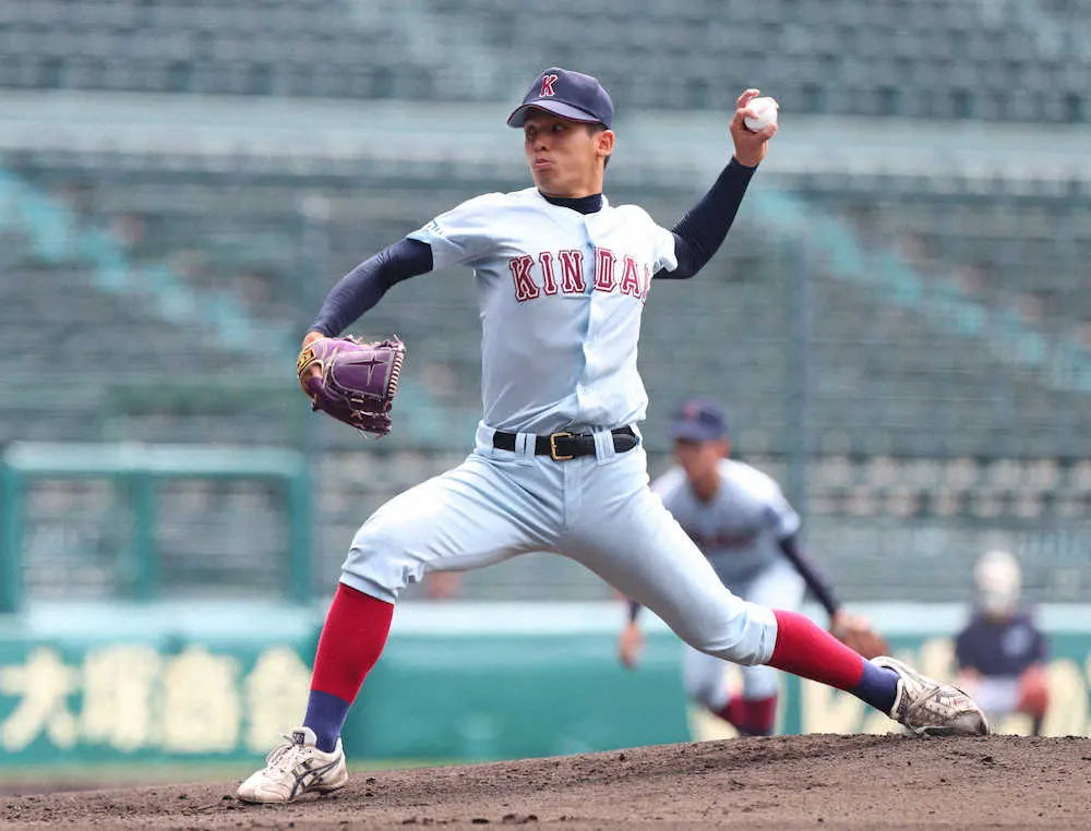 【画像・写真】近大、首位に立つ　関学大に連勝で勝ち点3　今秋ドラフト候補左腕・大石が3勝目