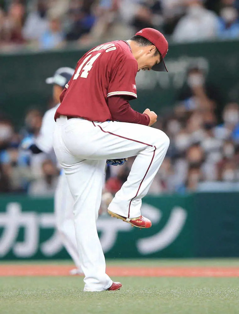 【画像・写真】楽天・則本が連敗ストッパー　コロナ復帰3戦目で最多の123球7回1失点　滝沢も2連続三振斬り