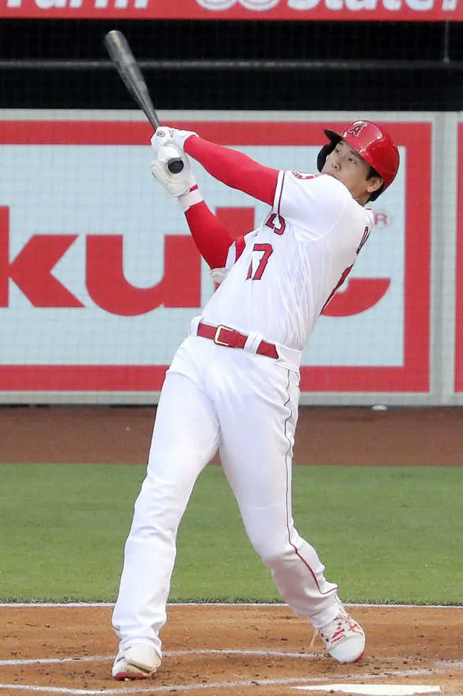 【画像・写真】MLB公式サイトデータ分析担当のアドラー氏が選ぶ大谷弾ベスト5　1位は初リアル二刀流での一発
