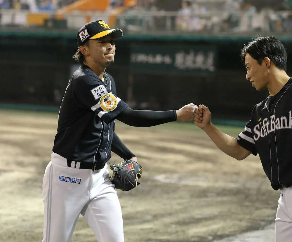 【画像・写真】ソフトバンク東浜　沖縄凱旋登板で7回無失点「熱い応援が力になった」　