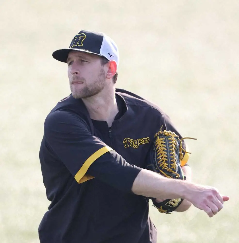 【画像・写真】阪神・ガンケル、ツバメキラー任せろ!コントロール重視誓う「カウント有利意識する」