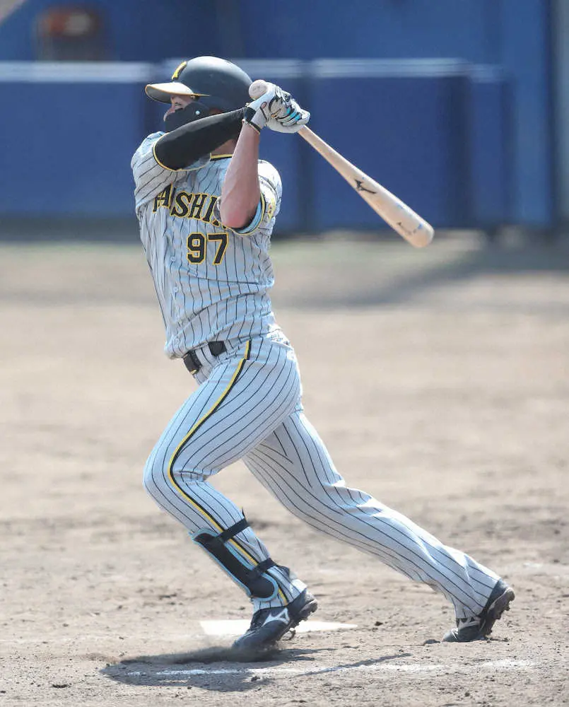 【画像・写真】阪神・小野寺　1軍復帰へアピール2安打3打点「このままレベルアップできるように」