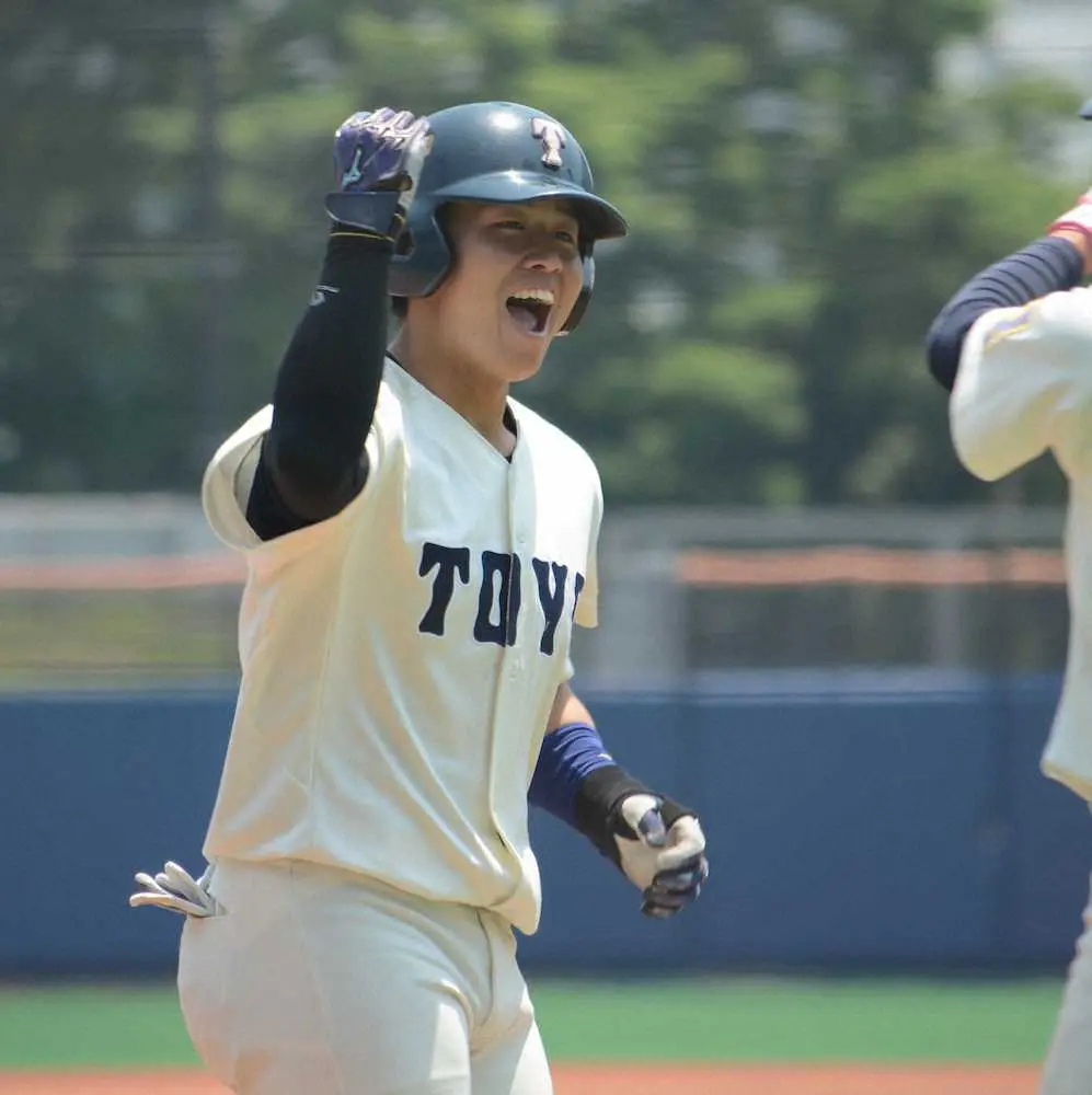 【画像・写真】東都大学野球2部　東洋大が拓大下し勝ち点4　9番・橋本吏功がソロ含む2安打3打点