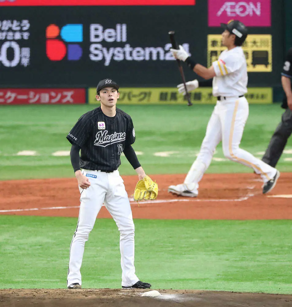 【画像・写真】ロッテ佐々木朗希　初回から自己最速タイ164キロ　柳田を空振り三振に斬るなど3者凡退