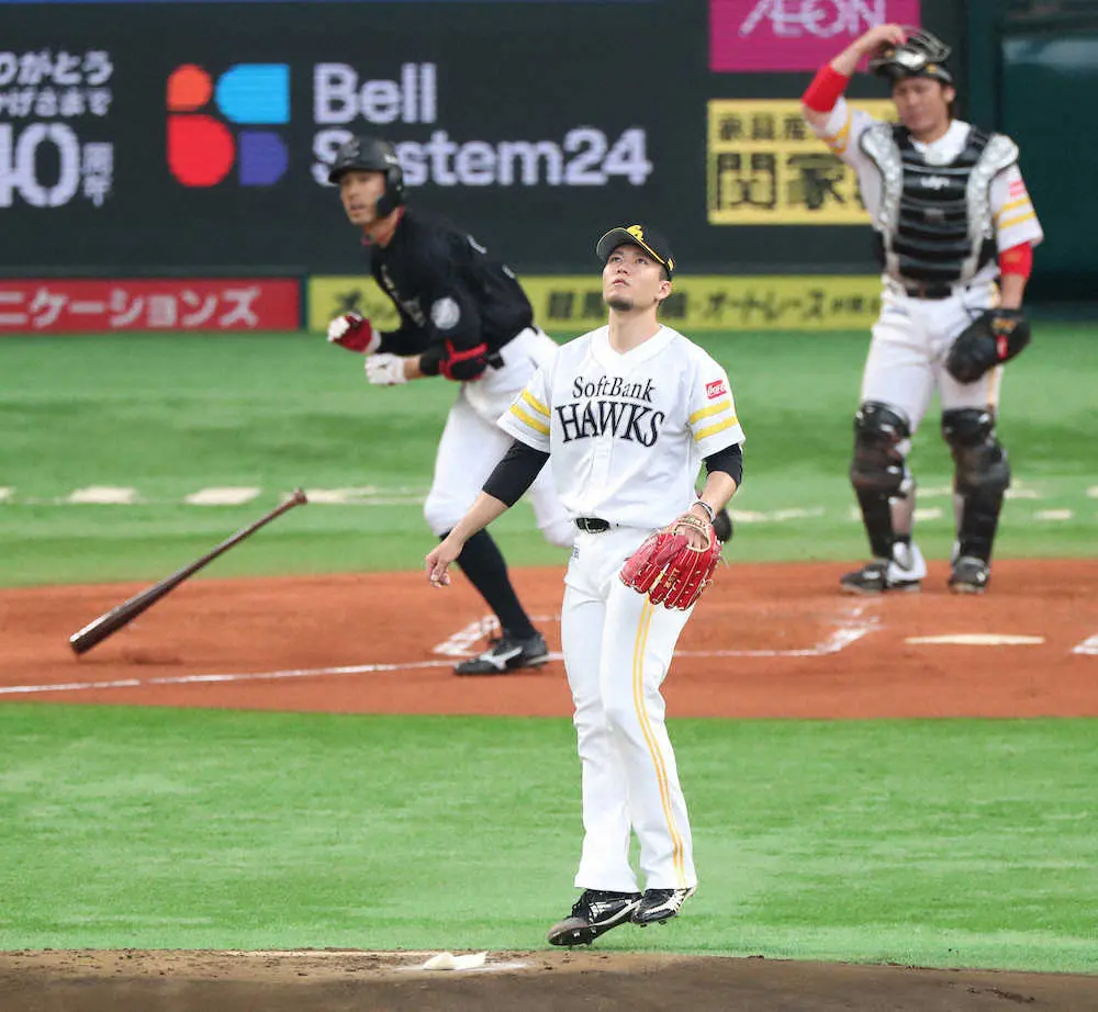 【画像・写真】ソフトバンク・千賀、今季最悪4回4失点「申し訳ない」朗希に投げ負けた