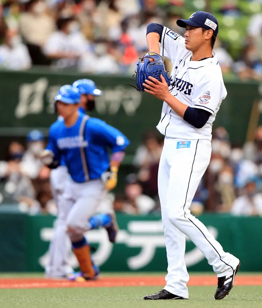 【画像・写真】西武・内海　今季初勝利お預け…5回途中3失点で降板、巨人時代の同僚・宇佐見に2試合連続で被弾