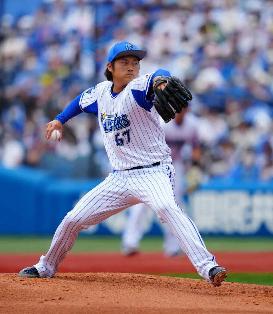 【画像・写真】DeNA　初先発の有吉は4回3失点　ハマの空に猿岩石「白い雲のように」流れたが…