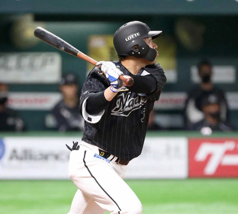 【画像・写真】今季初昇格で初安打！ロッテ角中が絶好調ならぬ絶口調「2軍で首位打者獲ろうとした」「目標は優勝旅行」