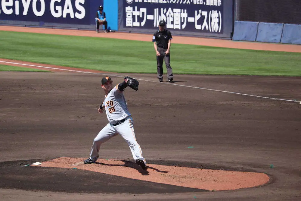 【画像・写真】巨人・アンドリース2軍戦で5回4失点も前向き　「良い勉強になった」