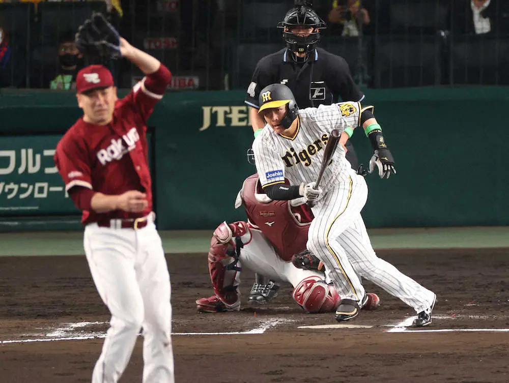 【画像・写真】阪神・大山　楽天・田中将から値千金タイムリーで交流戦1―0発進　スーパーキャッチで守備でも貢献