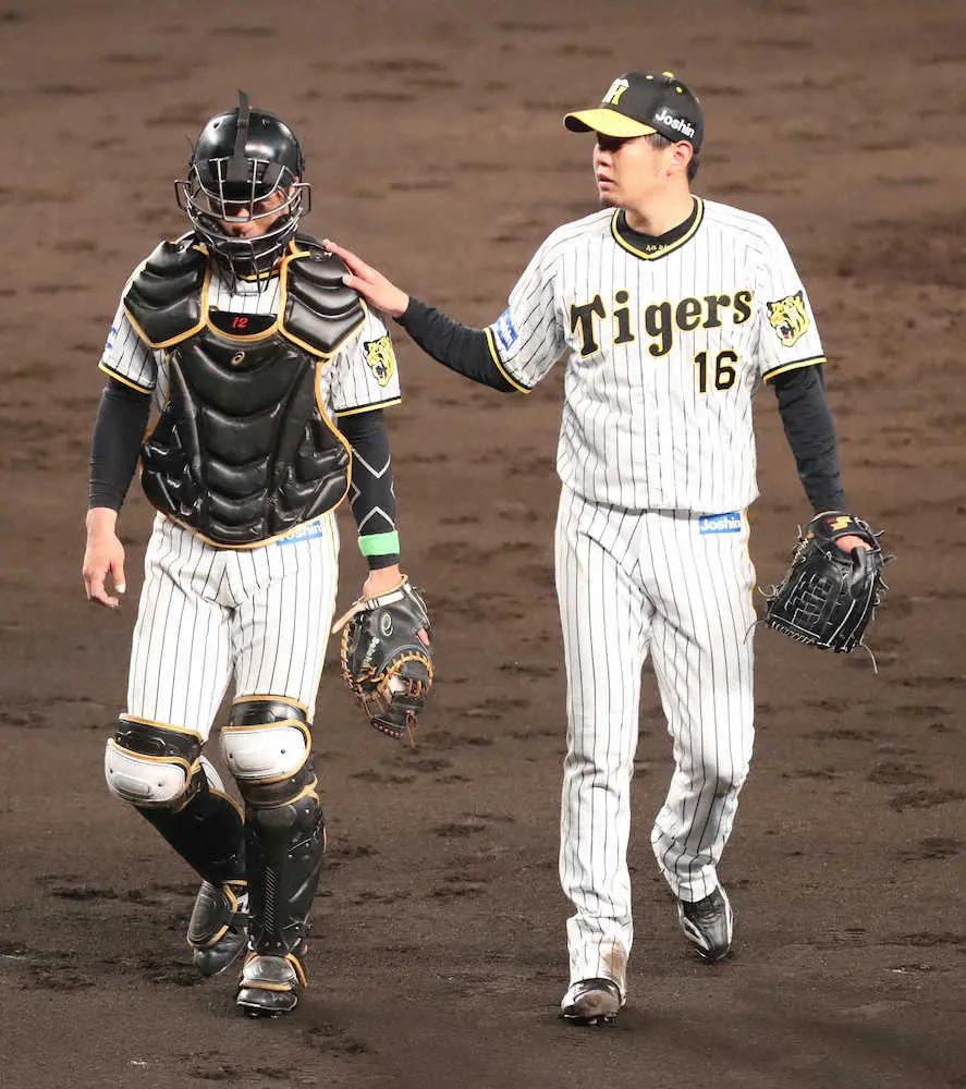 【画像・写真】阪神・坂本　3試合ぶり先発マスクで勝利導いた「何とか粘って、粘っての思いだった」