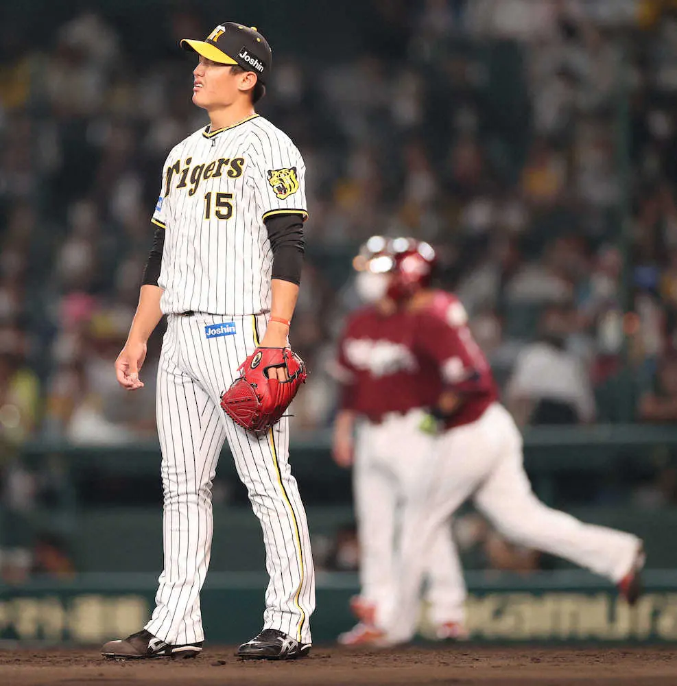 【画像・写真】阪神・西純　5回4失点で降板　2被弾で中盤に失点重ねる