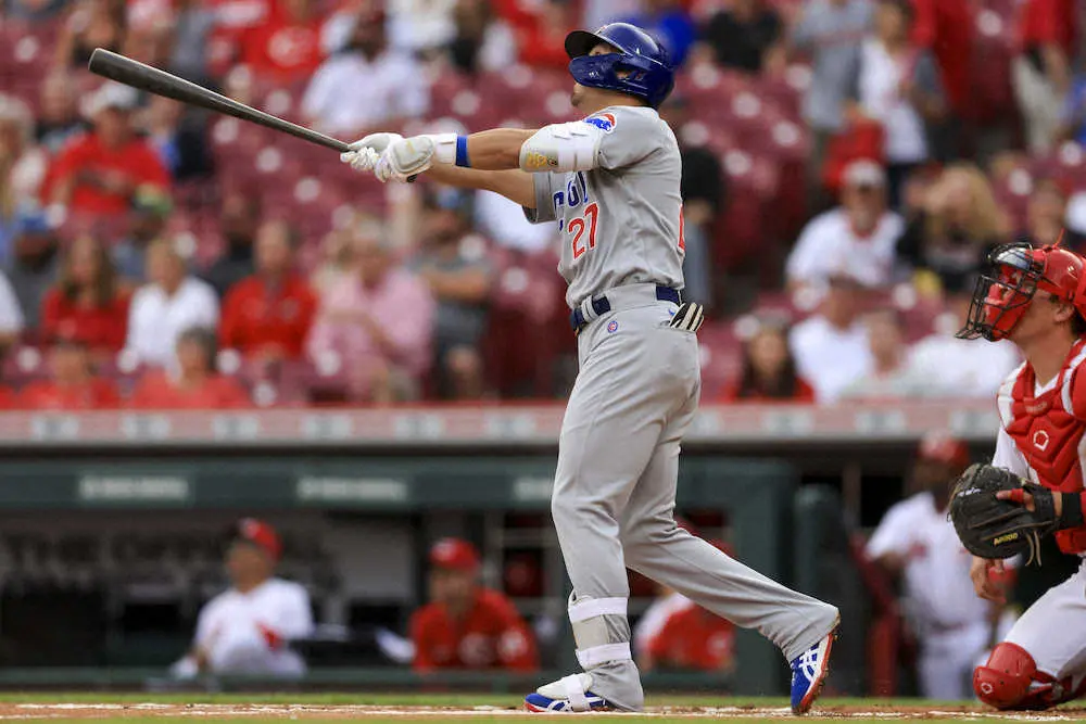 【画像・写真】カブス・誠也　連続試合安打ストップも3連勝貢献、先制犠飛に内野ゴロで計2打点