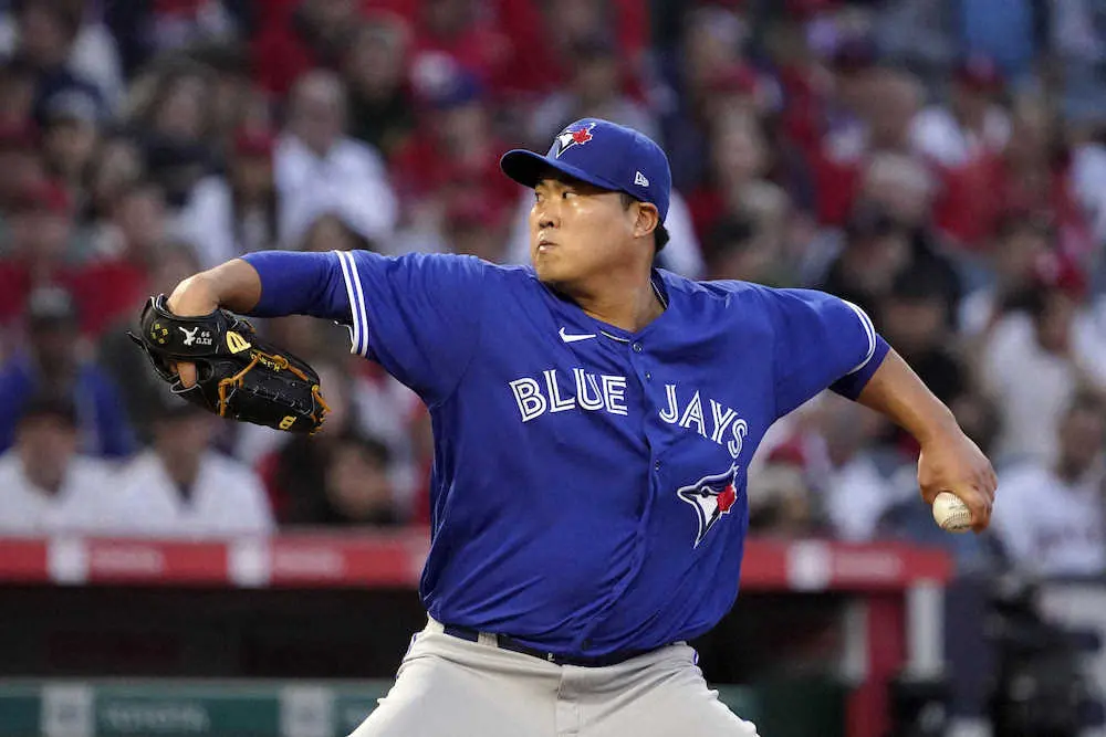 【画像・写真】ブルージェイズ柳賢振“日韓対決”大谷翔平に投げ勝つ、5回2失点で今季2勝目