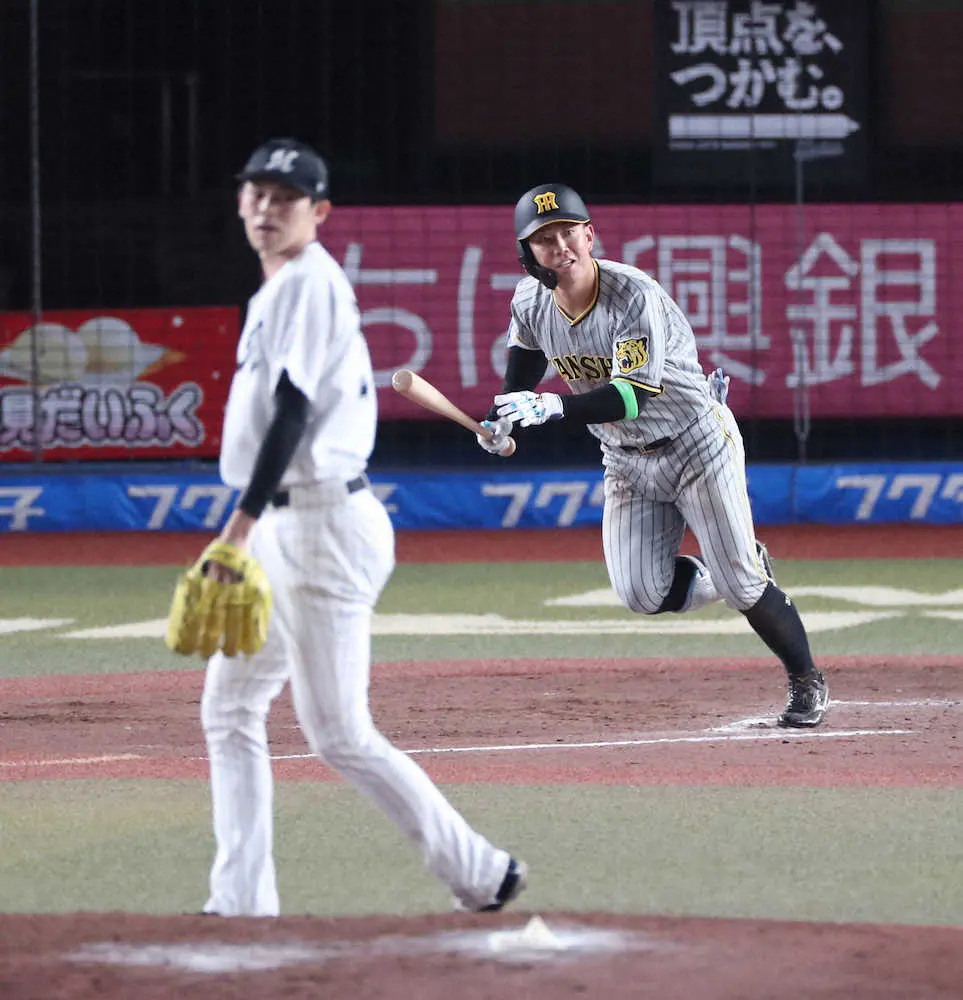【画像・写真】阪神・糸原　難敵・朗希から2安打「真っすぐを1球で仕留めることを意識していた」