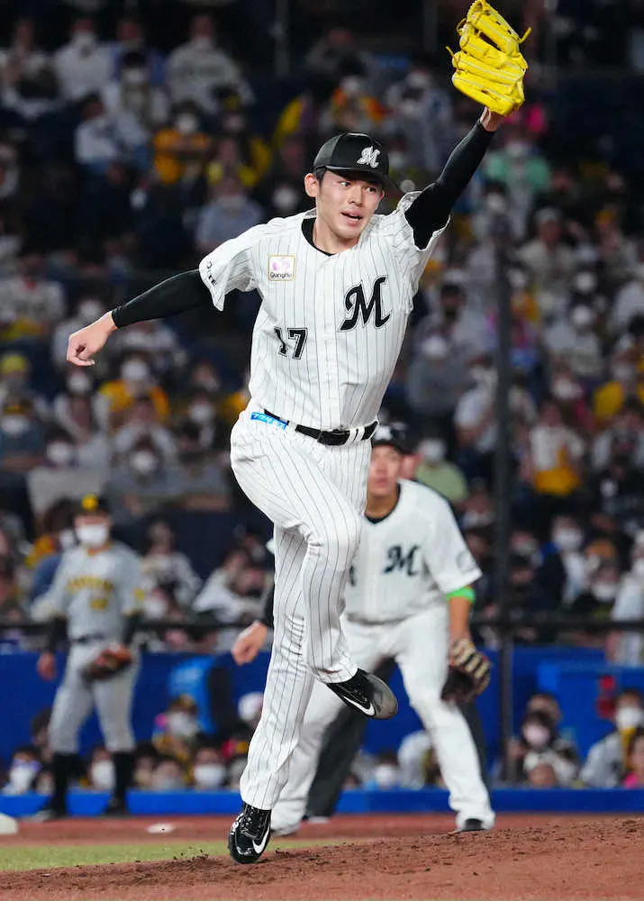 【画像・写真】ロッテ・朗希　6回零封も無援…「質的にはひどい」直球のシュート回転目立つも無四球7K