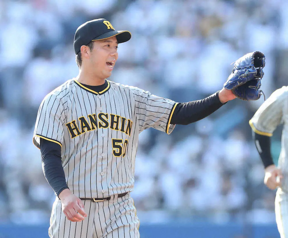 【画像・写真】阪神・青柳、完封逃すも133球熱投で5勝目「次は完投、完封できるように頑張りたい」