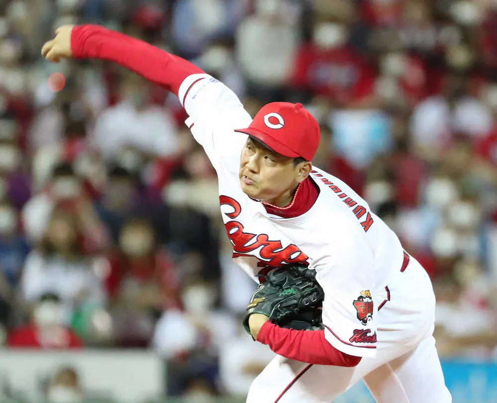 【画像・写真】広島・栗林　ピンチ背負うも新人から2年連続2桁セーブ到達　球団では99年小林以来23年ぶり
